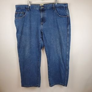 Red Head Relaxed Fit Straight Leg Denim Jeans Size 48x30 Mens Heavy Duty Cotton